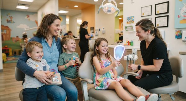Emmener trois enfants chez le dentiste sans y passer la journée